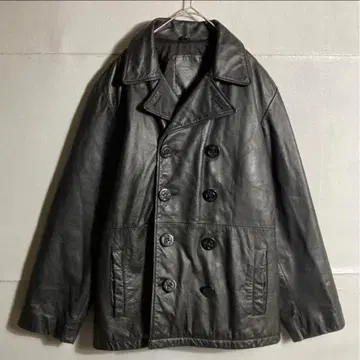 빈티지 90s 가죽 자켓 더블 라이더스 P 코트 빈티지