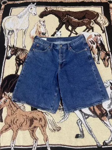 GAP 인디고 숏팬츠 28