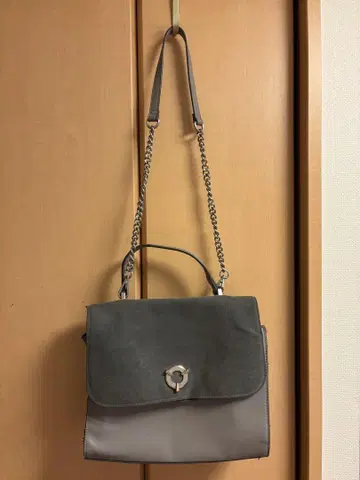 ZARA 그레이 스웨이드 숄더백