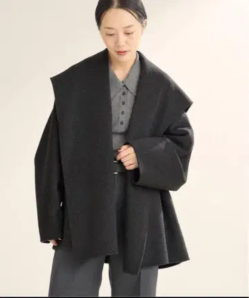 [ 미사용 새상품 ] plage 해밀턴 DRAPE MIDDLE 코트 36