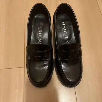 HARUTA 블랙 로퍼 23.5cm