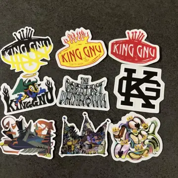 KING GNU 스티커 장미 9장 세트