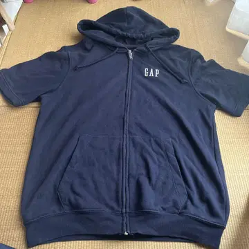 GAP 네이비 풀 집업 후드티 XS