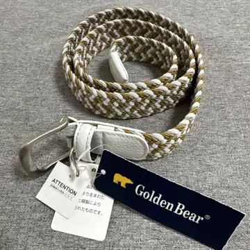 Golden Bear 웨빙 벨트 프리 사이즈 소가죽 천연 가죽 일본제