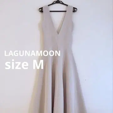 LAGUNAMOON 니트 오버롤 스커트