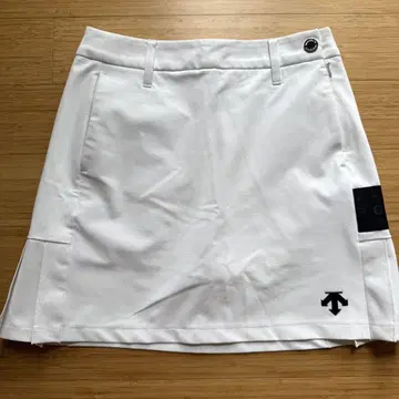 DESCENTE 여성용 이너 팬츠 포함 골프 스커트 화이트