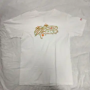 SSUR 컬러풀 그래픽 화이트 T셔츠