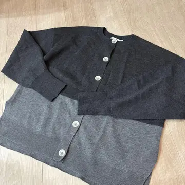 nagonstans 다크 그레이 가디건 M 사이즈
