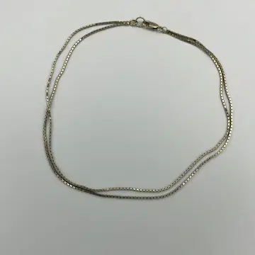 SV925 베네치안 체인 2연 초커 팔찌 골드