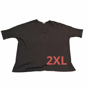 white birch 다크 그레이 V넥 T셔츠 XXL 빅사이즈