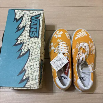 VANS 꽃무늬 스니커즈 오렌지