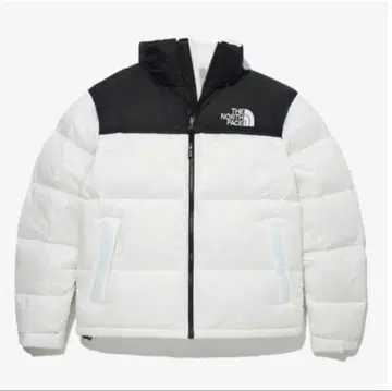 THE NORTH FACE 다운 자켓 화이트/블랙 눕시