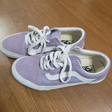 VANS 라벤더 스웨이드 스니커즈 23cm