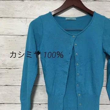 여성용 앙상블 가디건 튜브탑 캐시미어 100%
