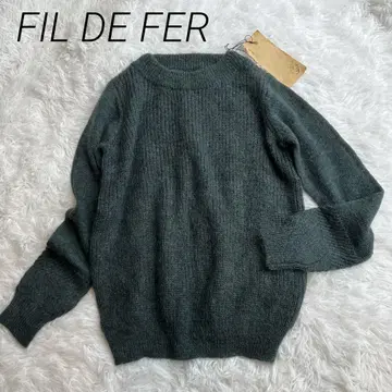 택 포함 새상품 FIL DE FER 필데필 모헤어 혼방 니트 스웨터