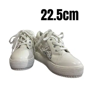 스니커즈 레이스 화이트 통굽 22.5cm
