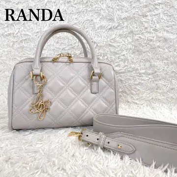 RANDA 퀼팅 2WAY 보스턴 백 라이트 그레이