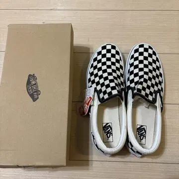 VANS 체커 패턴 슬립온 신발