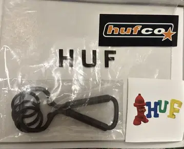 HUF 카라비너 블랙 스티커, 지퍼 포함