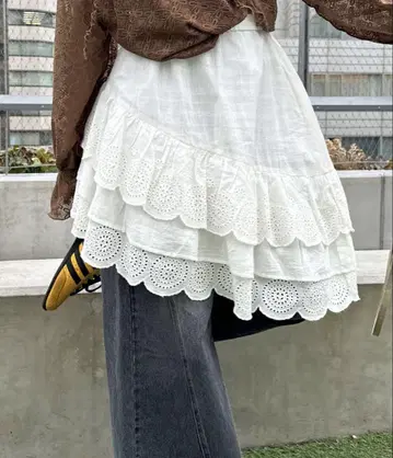 [ Ciaopanic ] 차오패닉 아지메 미들 캉캉 스커트