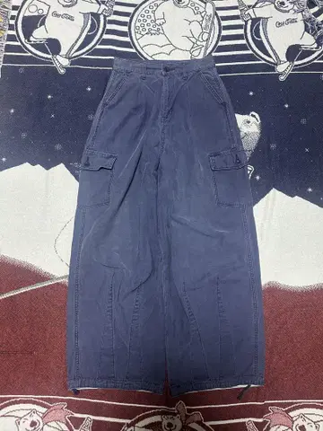 Lee 초와이드 와이드 카고 팬츠 배기 루즈 90s 00s 네이비
