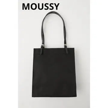 MOUSSY (마우지) BELTED HANDLE 토트백 블랙