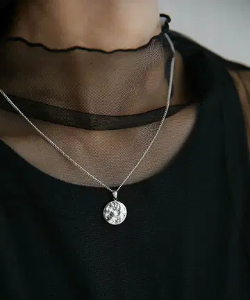 이아파피요네 스테인리스 코인 목걸이 실버