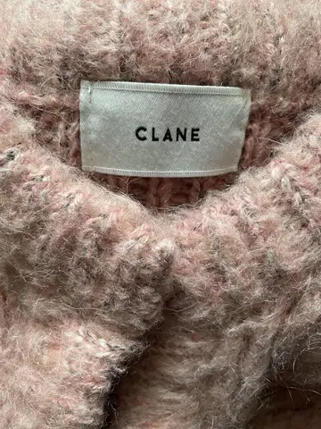 CLANE 컬러 모헤어 샤기 가디건 핑크
