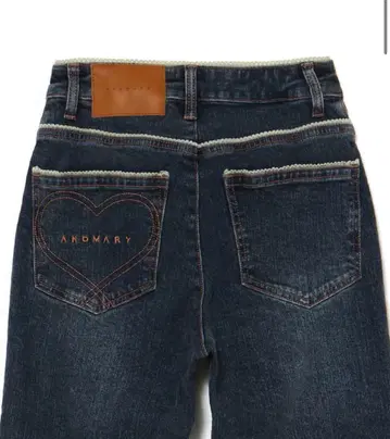 Andmary Heart stitch denim navy blue M
