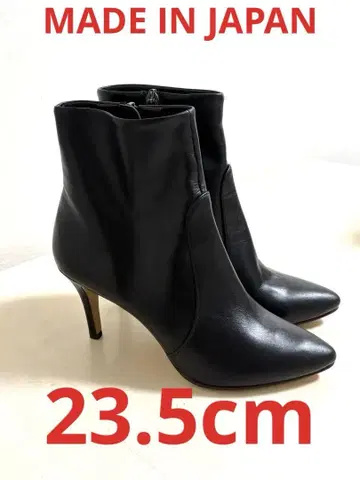 [ 거의 미사용 ] 다이애나 가죽 숏부츠 23.5cm 블랙