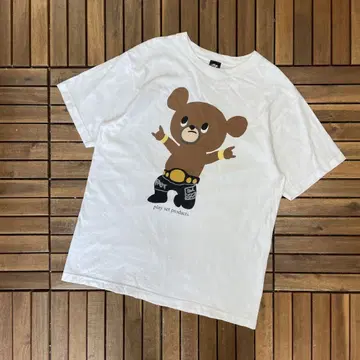 전일본 프로레슬링 MUTO BEAR 크루넥 반팔 T셔츠 무토 케이지