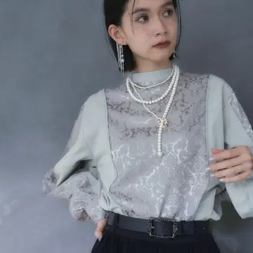 2WAY 자카드 절개 셔츠