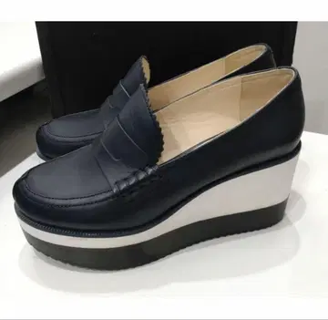 23cm 질 샌더 네이비 웨지솔 신발