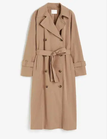 H&M 더블 브레스트 트렌치코트