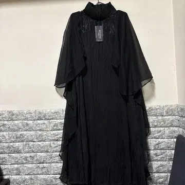 쉬폰 블랙 롱 원피스