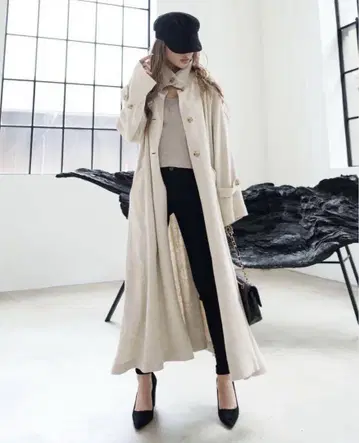 린넨 드로스트 트렌치코트