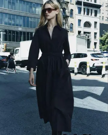 ZARA 자라 롱 원피스 셔츠 원피스