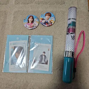 우치다 마아야 우치다 유마 굿즈 세트 판매 응원봉 씰 캔뱃지