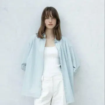 rihka 리 cotton linen lawn shirt ecume