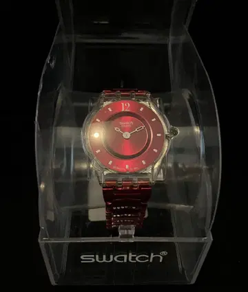 Swatch Skin CRISTAL ROW RED 손목시계 RED