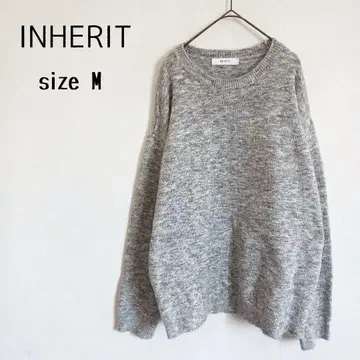 [ 인헤릿 INHERIT ] 크루넥 스웨터 긴팔 니트 그레이
