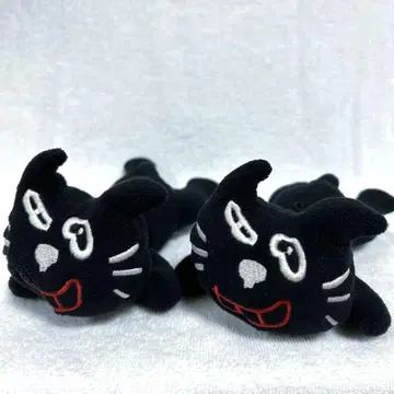 키요 고양이 누워있는 봉제 인형 2개 세트