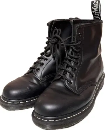 새상품급 Dr.Martens 1460 화이트 스티치 8홀 UK9
