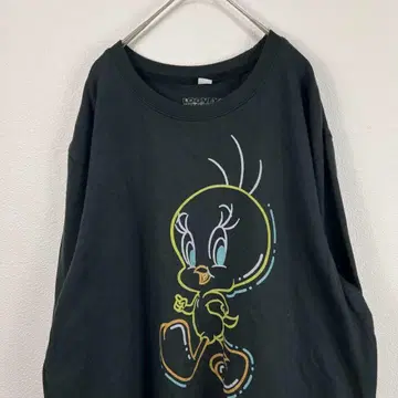 USA 구제 의류 looney tunes 트위티 맨투맨 블랙