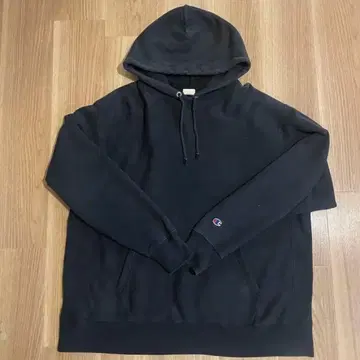 Champion Reverse Weave 후드티 XL 블랙