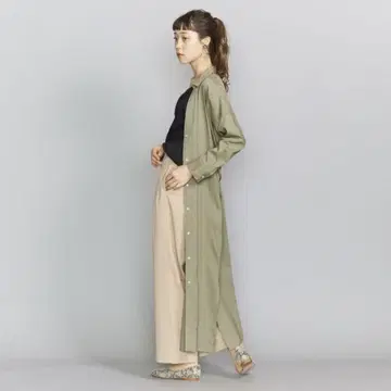 BY 스키퍼 넥 돌먼 슬리브 벨트 원피스