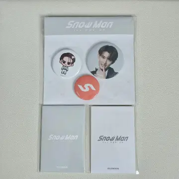 Snow Man 1st Pop Up 포토 카드 캔뱃지 세트 무카이 코지