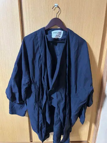 HENRIK VIBSKOV 네이비 롱 가디건