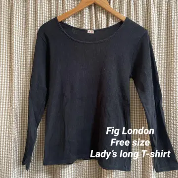 fig London 블랙 긴팔 T셔츠