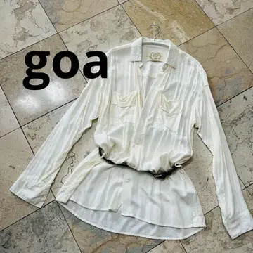 고아 [ goa ] 레이온 롱 셔츠 소매 롤업 긴팔 셔츠